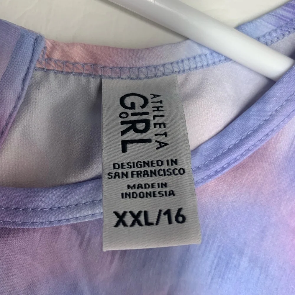 Athleta girl tie dye purple romper size XXL/16